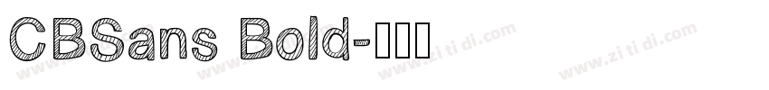 CBSans Bold字体转换
